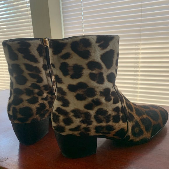 Giuseppe Zanotti Leopard Print Men’s Cowboy Boots - Picture 3 of 6